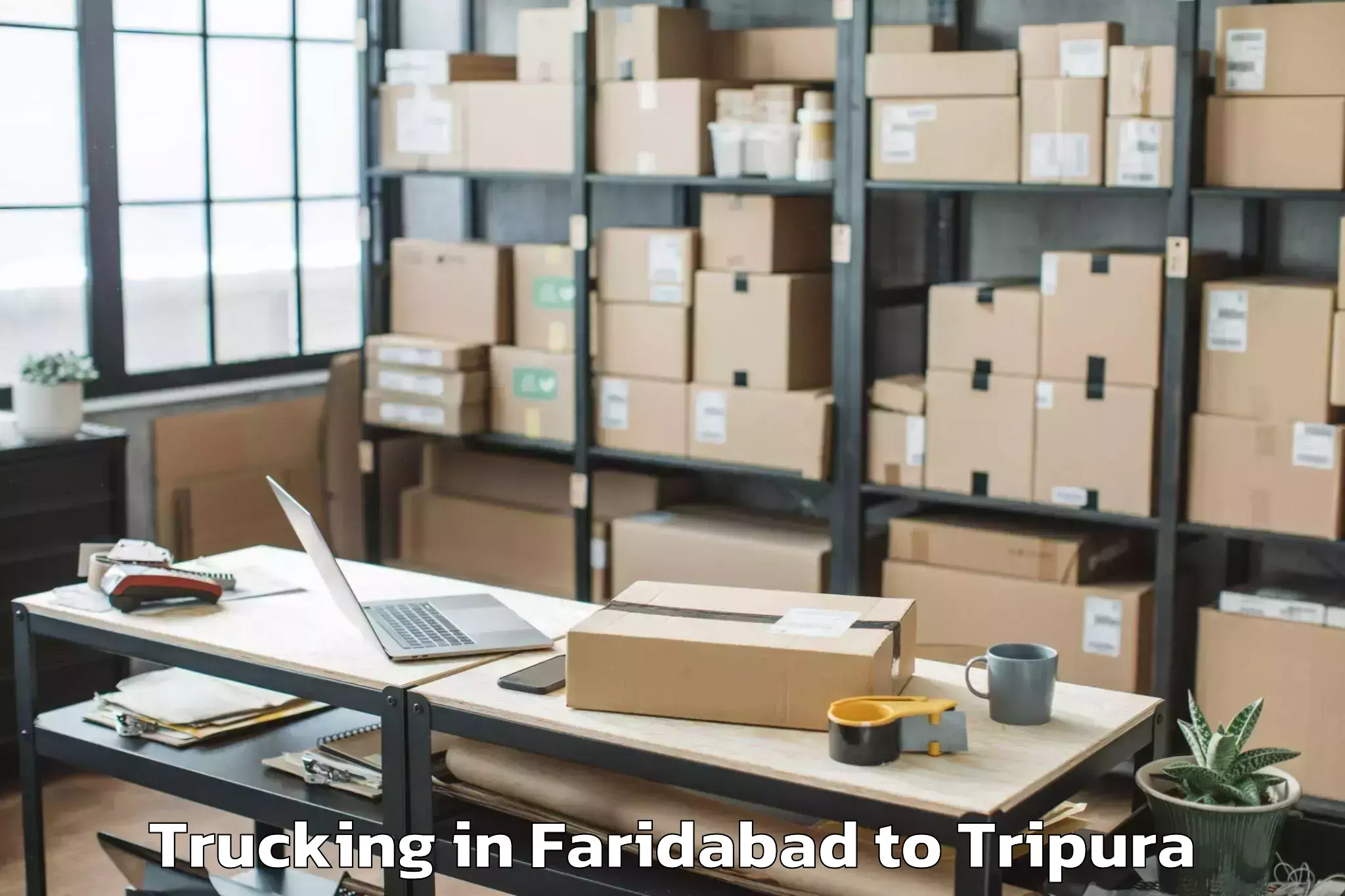 Leading Faridabad to Amarpur Trucking Provider